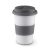 Cana ceramica 400 ml cu capac si manson, Everestus, 20IAN1117, Gri