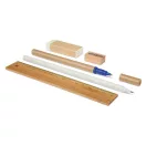 Set birou in saculet de iuta, bumbac, Kidonero, 8IA19105, bej