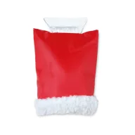 Curatitor de gheata cu manusa, Plastic, red