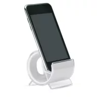   Suport telefon de birou cu strat transparent, Everestus, STT007, plastic, alb