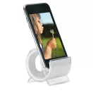 Suport telefon de birou cu strat transparent, Everestus, STT007, plastic, alb