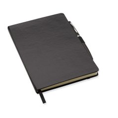   Agenda A5 cu pagini dictando, coperta cu elastic, Everestus, AG13, hartie, negru