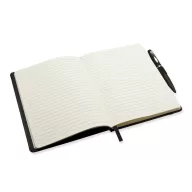   Agenda A5 cu pagini dictando, coperta cu elastic, Everestus, AG13, hartie, negru
