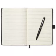   Agenda A5 cu pagini dictando, coperta cu elastic, Everestus, AG13, hartie, negru