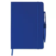   Agenda A5 cu pagini dictando, coperta cu elastic, Everestus, AG09, hartie, albastru