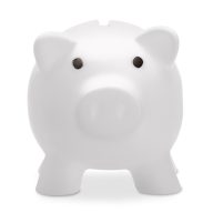   Pusculita porc din pvc si abs, 90x70x70 mm, Everestus, MBP08, plastic, alb