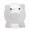 Pusculita porc din pvc si abs, 90x70x70 mm, Everestus, MBP08, plastic, alb