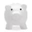 Pusculita porc din pvc si abs, 90x70x70 mm, Everestus, MBP08, plastic, alb