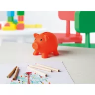   Pusculita porc din pvc si abs, 90x70x70 mm, Everestus, MBP05, plastic, portocaliu