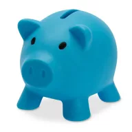   Pusculita porc din pvc si abs, 90x70x70 mm, Everestus, MBP07, plastic, turcoaz