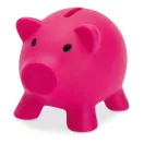 Pusculita porc din pvc si abs, 90x70x70 mm, Everestus, MBP03, plastic, fuchsia
