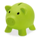 Pusculita porc din pvc si abs, 90x70x70 mm, Everestus, MBP04, plastic, verde lime