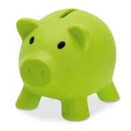   Pusculita porc din pvc si abs, 90x70x70 mm, Everestus, MBP04, plastic, verde lime