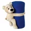 Patura polar cu ursulet 120x80 cm, poliester, Everestus, PA16, albastru
