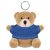 Breloc ursulet, Everestus, KR0146, bumbac, poliester, albastru