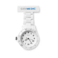 Ceas analog pt. halat medical, Plastic, white