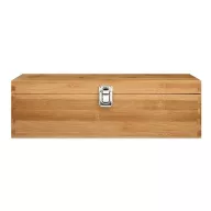   Cutie pentru sticla de vin, bambus, otel inoxidabil, Everestus, AV2, natur