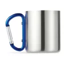 Cana cu perete dublu, otel inoxidabil, blue