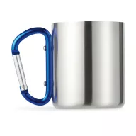 Cana cu perete dublu, otel inoxidabil, blue
