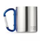 Cana cu perete dublu, otel inoxidabil, blue