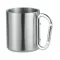 Cana perete dublu si carabina, Stainless steel, matt silver
