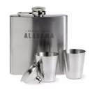 Set sticluta de buzunar cu paharele 175 ml, otel inoxidabil, Everestus, PL1, argintiu mat