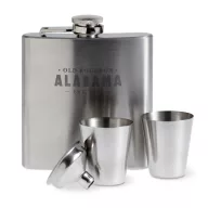   Set sticluta de buzunar cu paharele 175 ml, otel inoxidabil, Everestus, PL1, argintiu mat