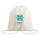 Geanta in dungi, bumbac, beige