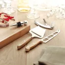 Set de vin si branzeturi, bambus, otel inoxidabil, Everestus, AV8, lemn