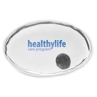 Pernuta ovala cu gel cald, materiale multiple, transparent