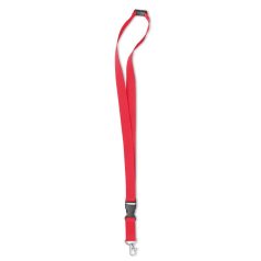   Lanyard cu agatatoare metalica, 2x89 cm, Everestus, 20SEP1349, Poliester, Rosu