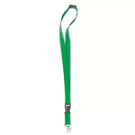   Lanyard cu agatatoare metalica, 2x89 cm, Everestus, 20SEP1346, Poliester, Verde