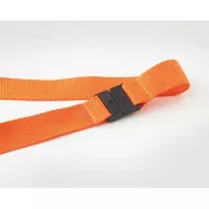   Lanyard cu agatatoare metalica, 2x89 cm, Everestus, 20SEP1348, Poliester, Portocaliu