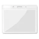 Suport ecuson, 10x8 cm, Everestus, 20SEP1282, PVC, Transparent