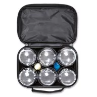   Joc cu 6 bile metalice, in husa, 22x6x15 cm, Poliester 600D, Metal, Everestus, JD1, negru