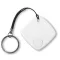Breloc cu dispozitiv anti pierdere, Everestus, KR0318, plastic, alb