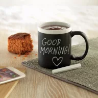 Cana pentru scriere cu creta, Ceramics, white