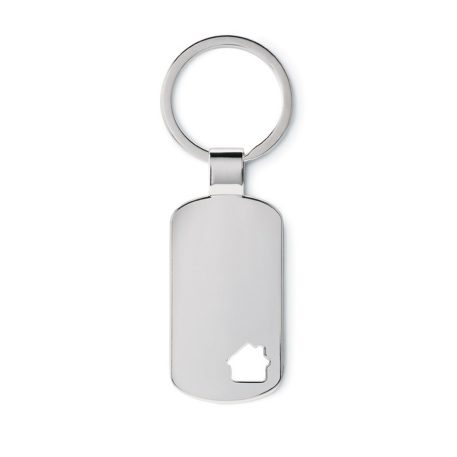 Breloc casa, Everestus, KR0212, metal, argintiu