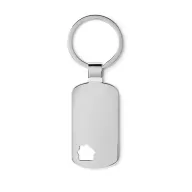 Breloc casa, Everestus, KR0212, metal, argintiu
