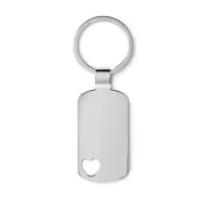 Breloc inima, Everestus, KR0213, metal, argintiu
