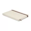 Agenda A5 cu pagini dictando, coperta cu elastic, 21x14.5x1.4 cm, Everestus, AG19, Panza, bej