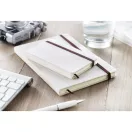 Agenda A5 cu pagini dictando, coperta cu elastic, 21x14.5x1.4 cm, Everestus, AG19, Panza, bej