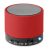 Boxa rotunda Bluetooth, materiale multiple, red