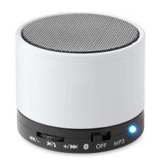 Boxa rotunda Bluetooth, materiale multiple, white