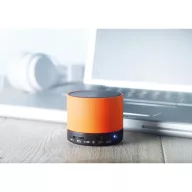 Boxa rotunda Bluetooth, materiale multiple, orange