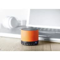Boxa rotunda Bluetooth, materiale multiple, orange