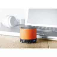 Boxa rotunda Bluetooth, materiale multiple, orange