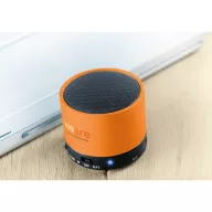 Boxa rotunda Bluetooth, materiale multiple, orange