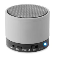 Boxa rotunda Bluetooth, materiale multiple, matt silver