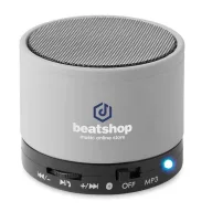 Boxa rotunda Bluetooth, materiale multiple, matt silver